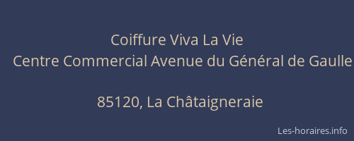 Coiffure Viva La Vie