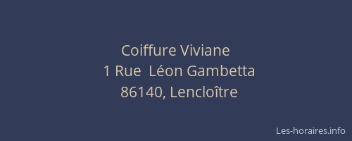 Coiffure Viviane