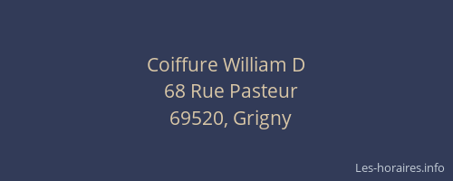 Coiffure William D