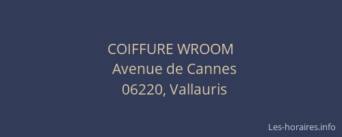 COIFFURE WROOM