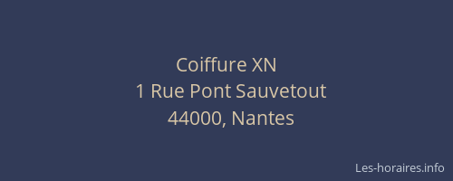 Coiffure XN