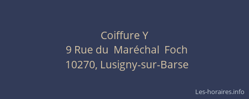 Coiffure Y