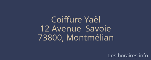 Coiffure Yaël