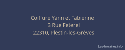 Coiffure Yann et Fabienne