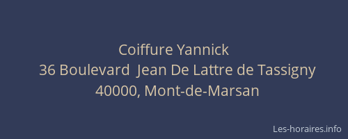 Coiffure Yannick