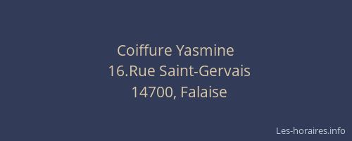 Coiffure Yasmine