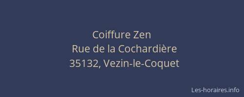 Coiffure Zen