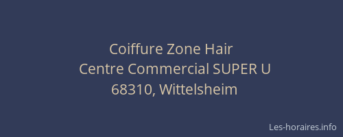 Coiffure Zone Hair