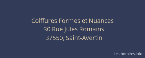 Coiffures Formes et Nuances
