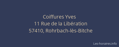Coiffures Yves