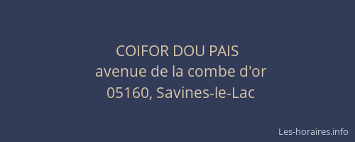 COIFOR DOU PAIS