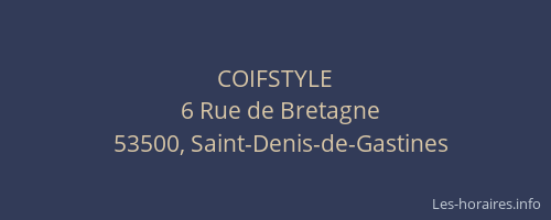 COIFSTYLE
