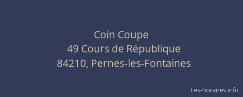 Coin Coupe