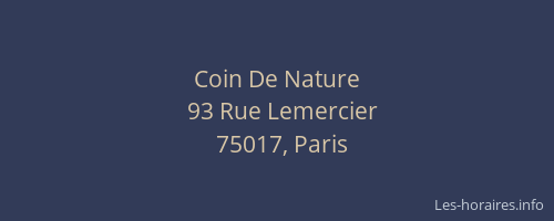 Coin De Nature