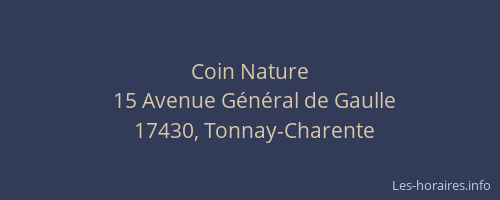 Coin Nature