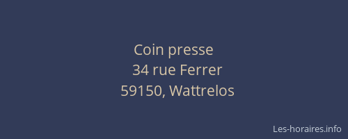 Coin presse