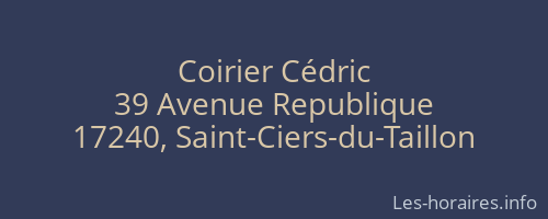 Coirier Cédric