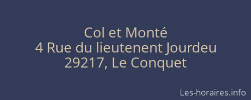 Col et Monté