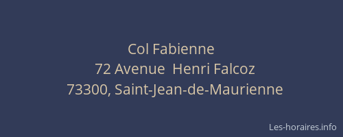 Col Fabienne