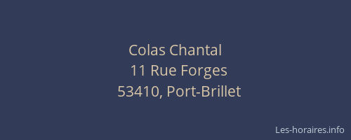 Colas Chantal