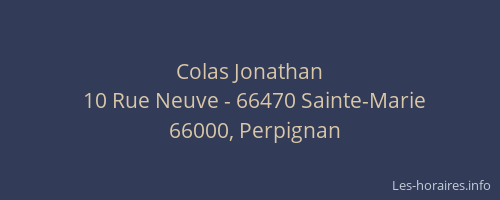 Colas Jonathan
