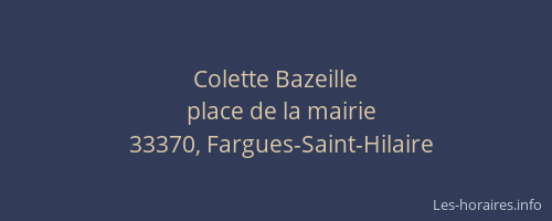 Colette Bazeille