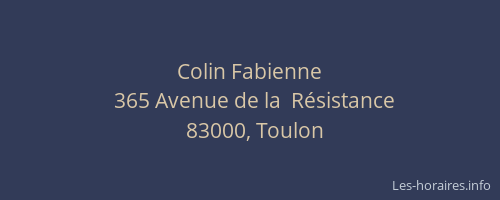 Colin Fabienne