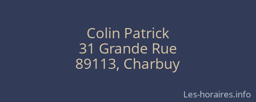 Colin Patrick
