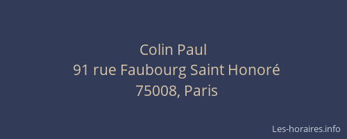 Colin Paul