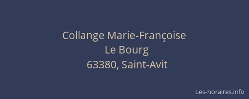 Collange Marie-Françoise