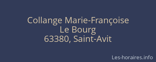 Collange Marie-Françoise