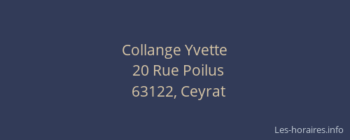 Collange Yvette