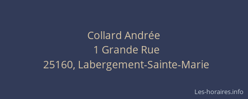 Collard Andr&eacute;e