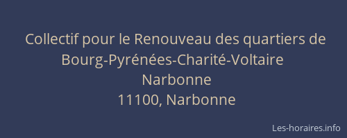 Collectif pour le Renouveau des quartiers de Bourg-Pyrénées-Charité-Voltaire