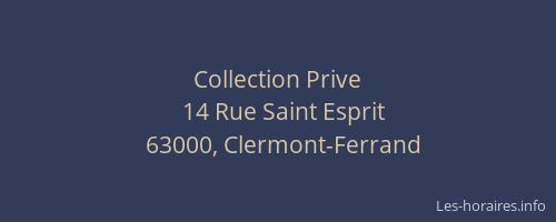 Collection Prive