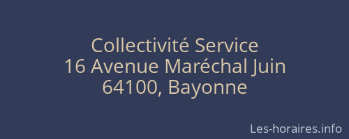 Collectivité Service