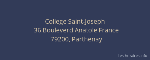 College Saint-Joseph
