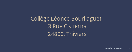 Collège Léonce Bourliaguet