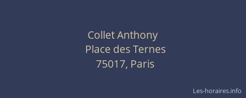 Collet Anthony