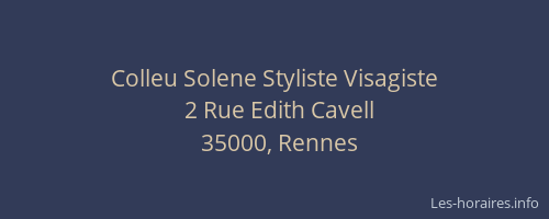 Colleu Solene Styliste Visagiste