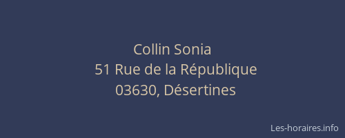 Collin Sonia
