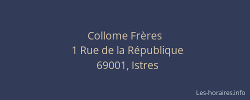 Collome Frères