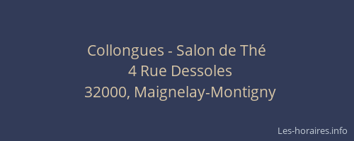 Collongues - Salon de Th&eacute;