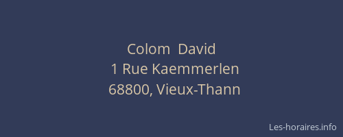 Colom  David