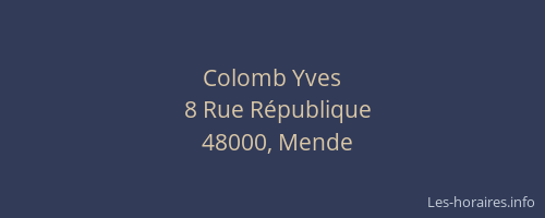 Colomb Yves