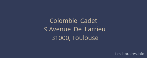 Colombie  Cadet