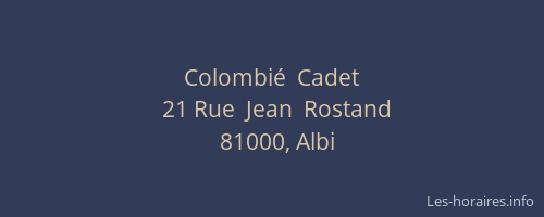Colombié  Cadet