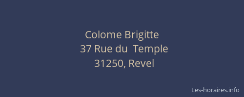 Colome Brigitte