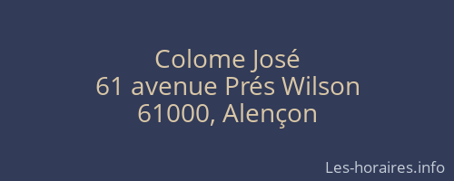 Colome José