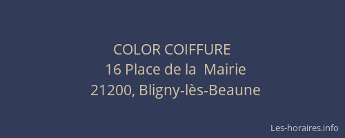COLOR COIFFURE